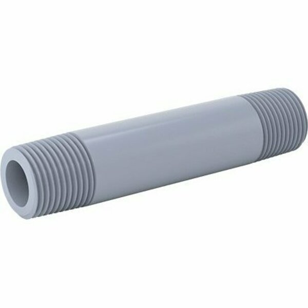 Bsc Preferred Thick-Wall CPVC Pipe 1/2 NPT Ends 4 Long 6810K62